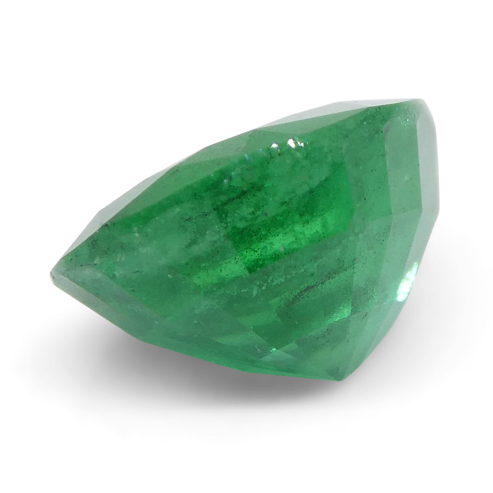 1.43ct Zambian Emerald, vivid green pear shape gemstone from SkyJems' premium Zambian beryl collection