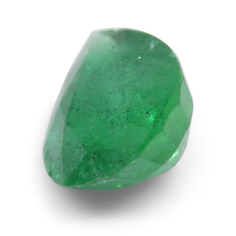 1.43ct Pear Shape Green Emerald from Zambia - Skyjems Wholesale Gemstones