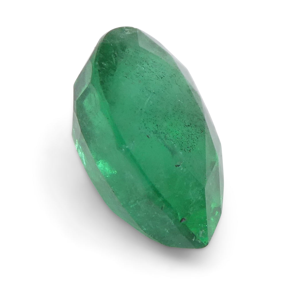 1.43ct Pear Shape Green Emerald from Zambia - Skyjems Wholesale Gemstones