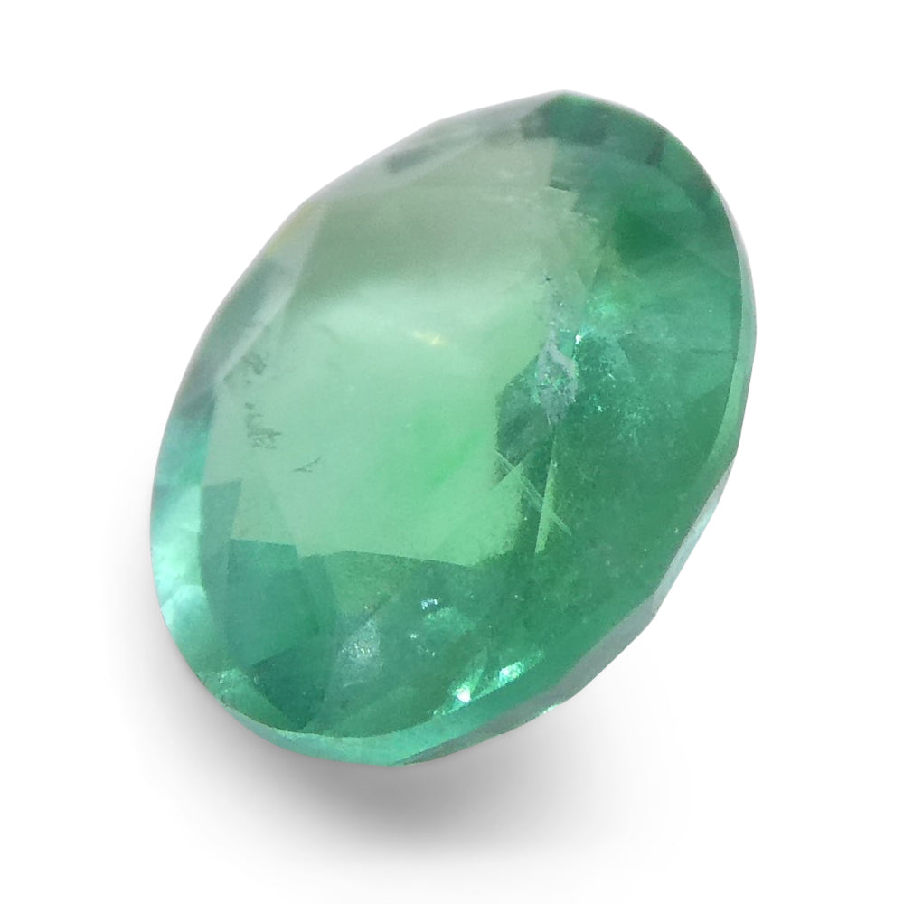 1.11ct Oval Green Emerald from Zambia - Skyjems Wholesale Gemstones