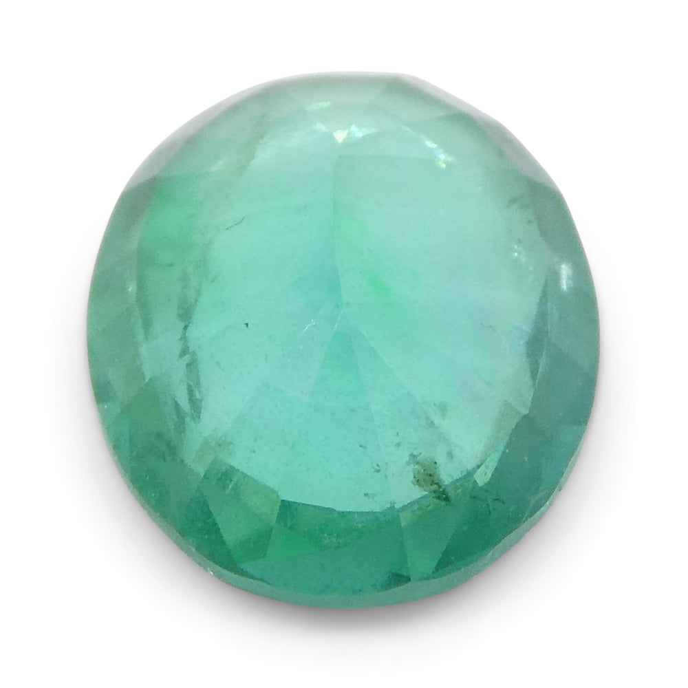 1.11ct Oval Green Emerald from Zambia - Skyjems Wholesale Gemstones