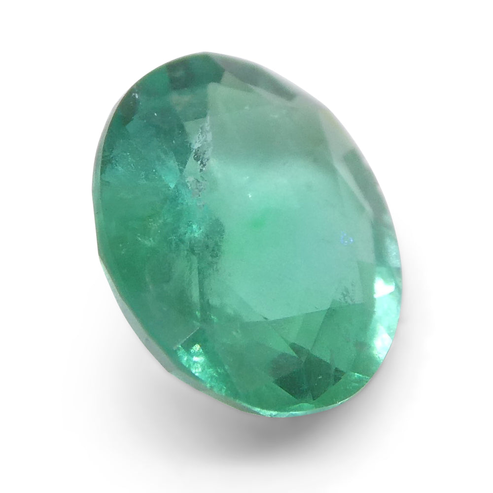 1.11ct Oval Green Emerald from Zambia - Skyjems Wholesale Gemstones