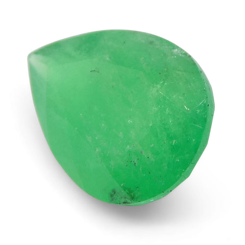 1.18ct Pear Green Emerald from Colombia