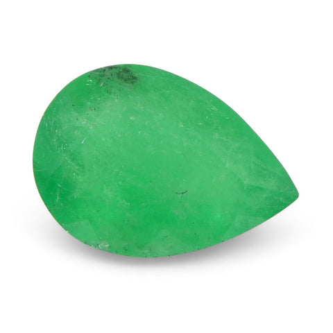 1.18ct Pear Green Emerald from Colombia