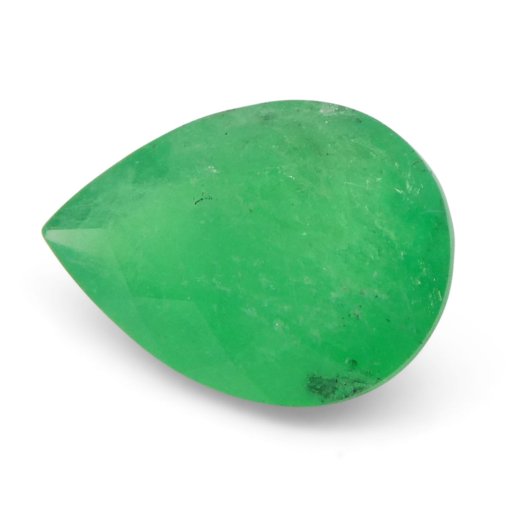 1.18ct Pear Green Emerald from Colombia - Skyjems Wholesale Gemstones