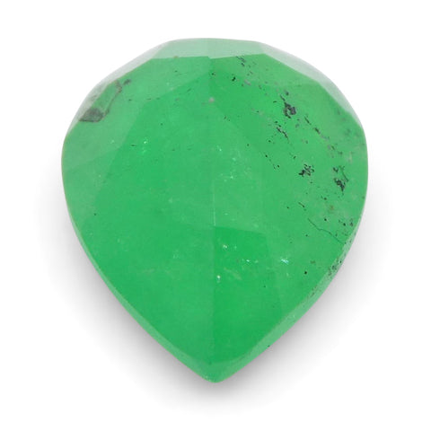 1.18ct Pear Green Emerald from Colombia