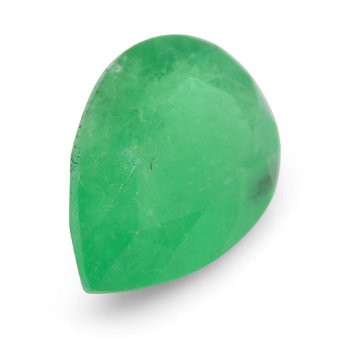 1.18ct Pear Green Emerald from Colombia