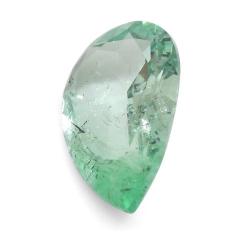 2.07ct Pear Green Emerald from Colombia