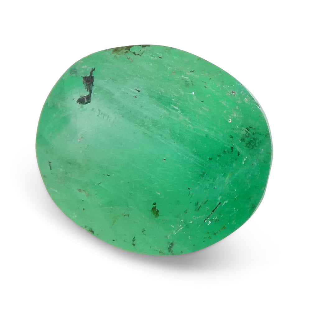 1.20ct Oval Green Emerald from Colombia - Skyjems Wholesale Gemstones