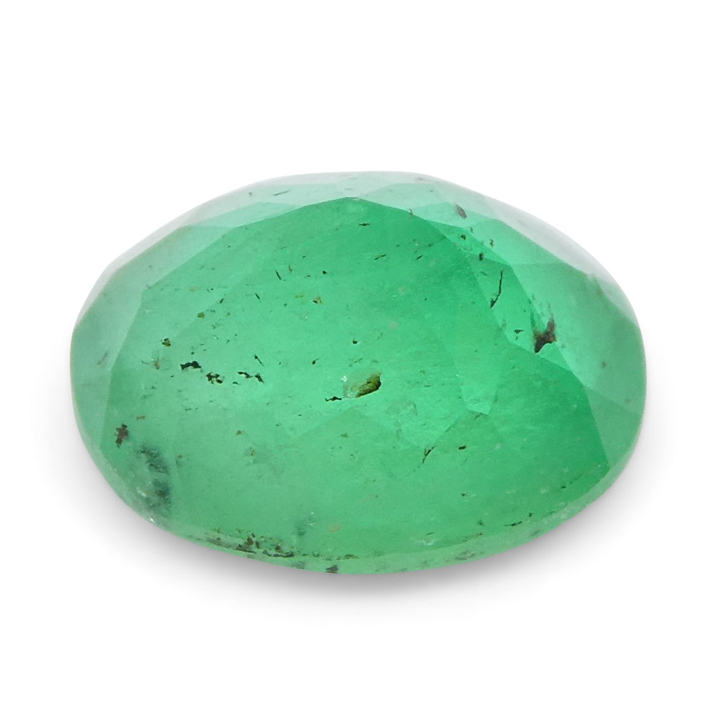 1.20ct Oval Green Emerald from Colombia - Skyjems Wholesale Gemstones