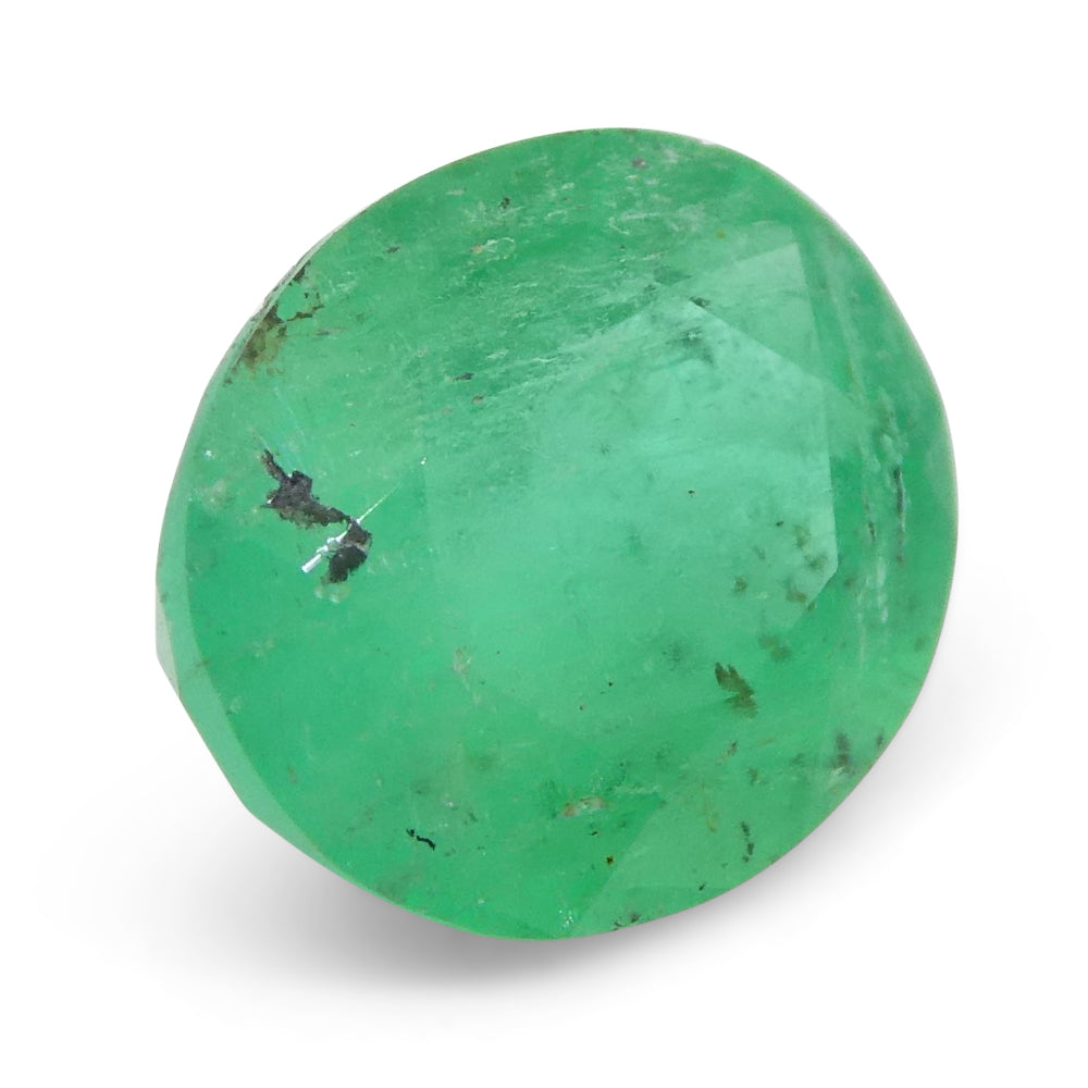 1.20ct Colombian Green Emerald Oval Gemstone from SkyJems Premium Colored Gem Collection