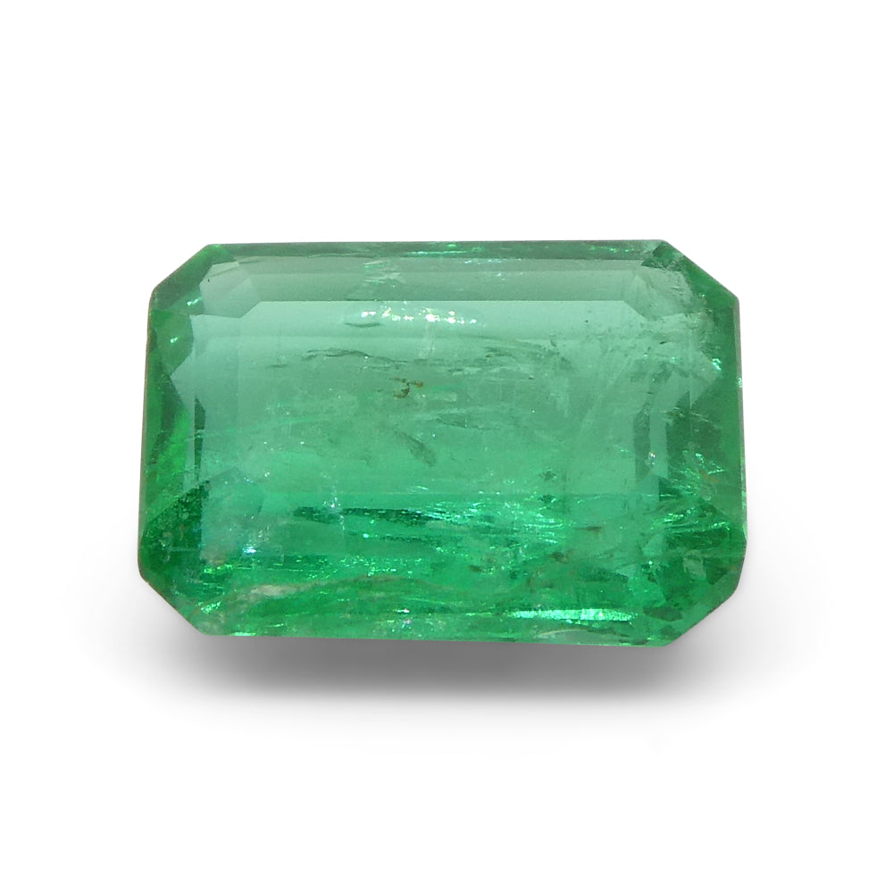 1.75ct Emerald Cut Green Emerald from Zambia - Skyjems Wholesale Gemstones