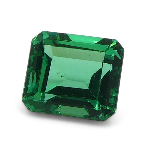 0.92ct Rectangular/Emerald Cut Green Emerald from Colombia