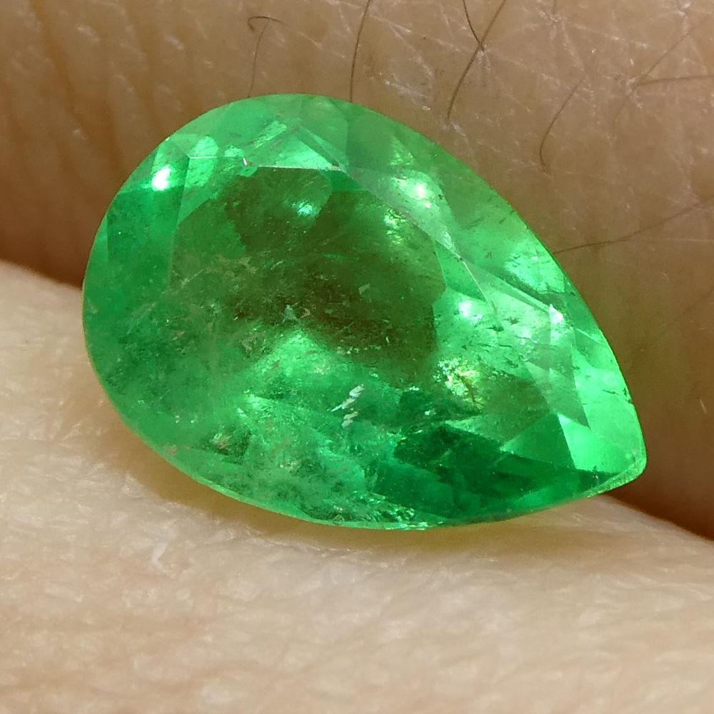 0.82 ct Pear Emerald Colombian - Skyjems Wholesale Gemstones