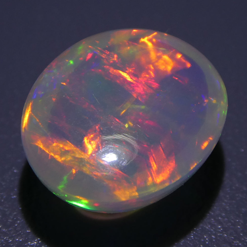 3.60ct Oval Cabochon Crystal Opal - Skyjems Wholesale Gemstones