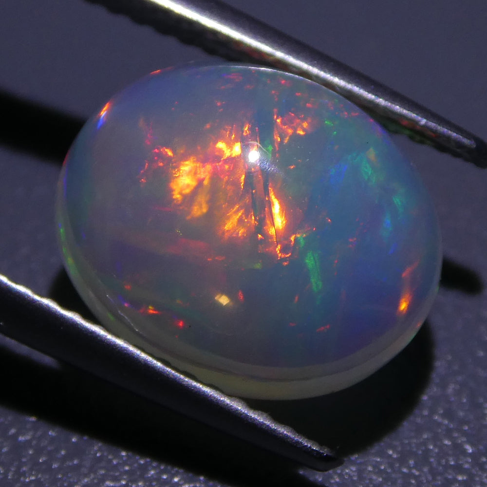 3.60ct Oval Cabochon Crystal Opal - Skyjems Wholesale Gemstones