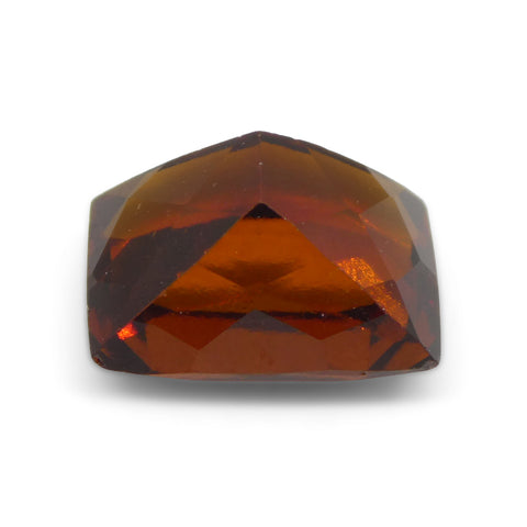 5.61ct Rectangular Cushion Reddish Orange Hessonite Garnet from Sri Lanka