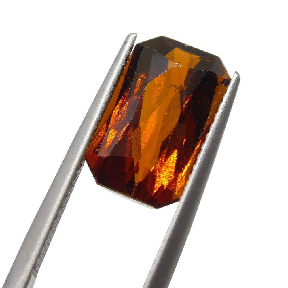 Hessonite Garnet 6.08 cts 13.00 x 7.98 x 5.65 Scissor Cut Orange  $610