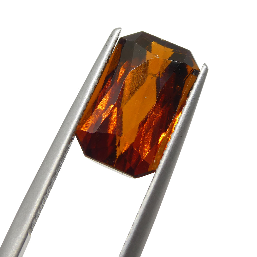 6.08ct Scissor Cut Reddish Orange Hessonite Garnet from Sri Lanka - Skyjems Wholesale Gemstones