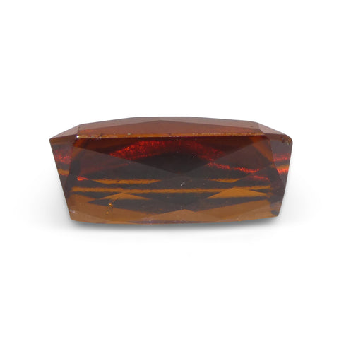 6.08ct Scissor Cut Reddish Orange Hessonite Garnet from Sri Lanka
