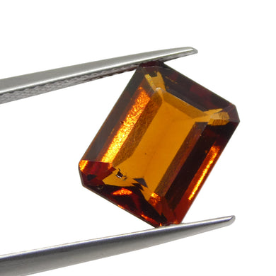 Hessonite Garnet 5.91 cts 12.43 x 9.57 x 4.89 Emerald Cut Orange  $600