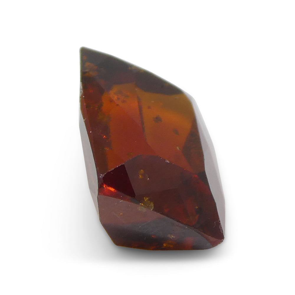 5.41ct Rectangular Cushion Reddish Orange Hessonite Garnet from Sri Lanka - Skyjems Wholesale Gemstones