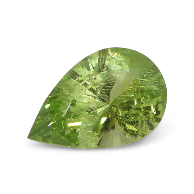 2.6ct Pear Green Mint Garnet from Tanzania - Skyjems Wholesale Gemstones