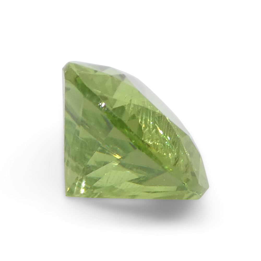 SkyJems 2.6ct Pear Mint Green Tsavorite Garnet from Tanzania, rare gemstone in modified brilliant cut