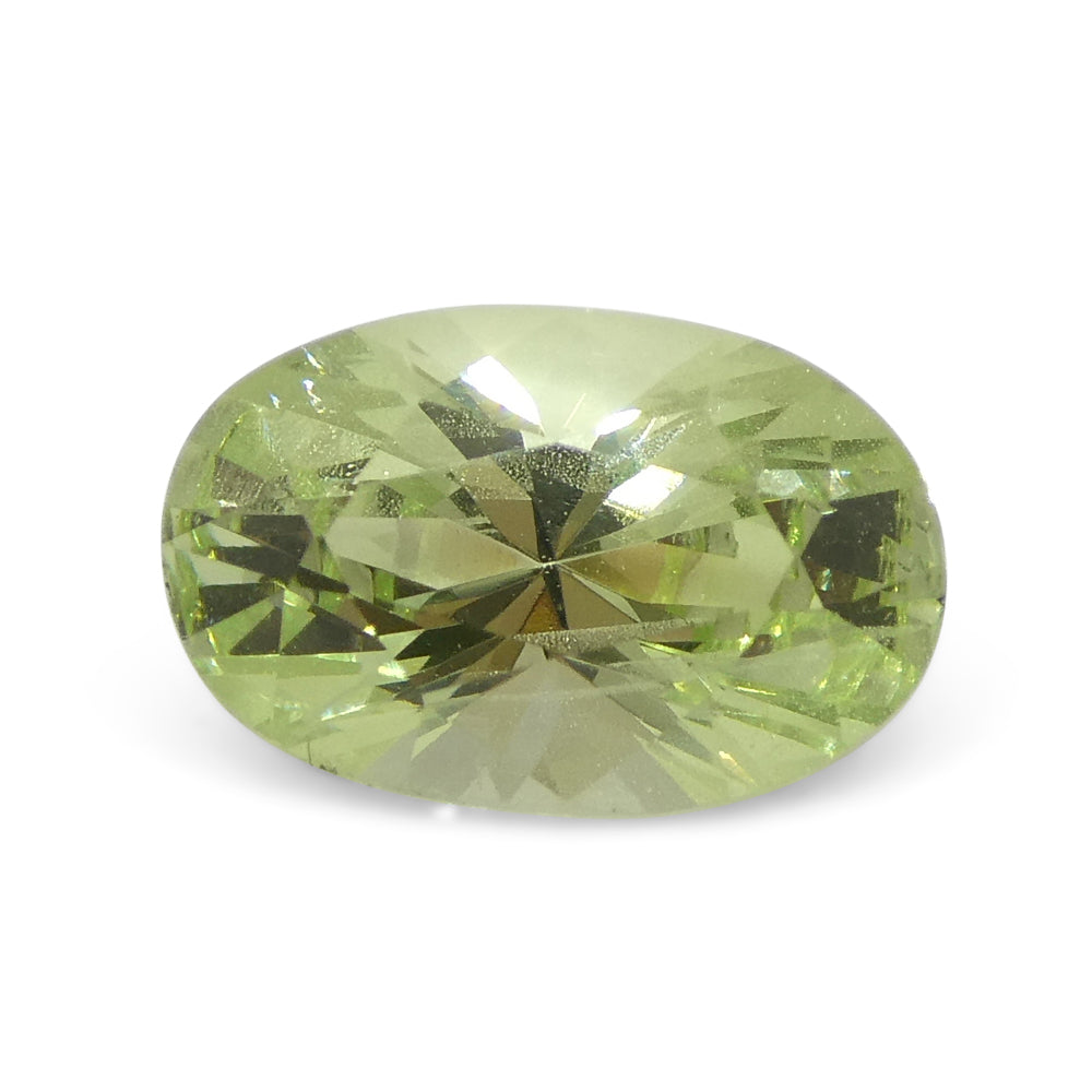 1.83ct Oval Green Mint Garnet from Tanzania - Skyjems Wholesale Gemstones