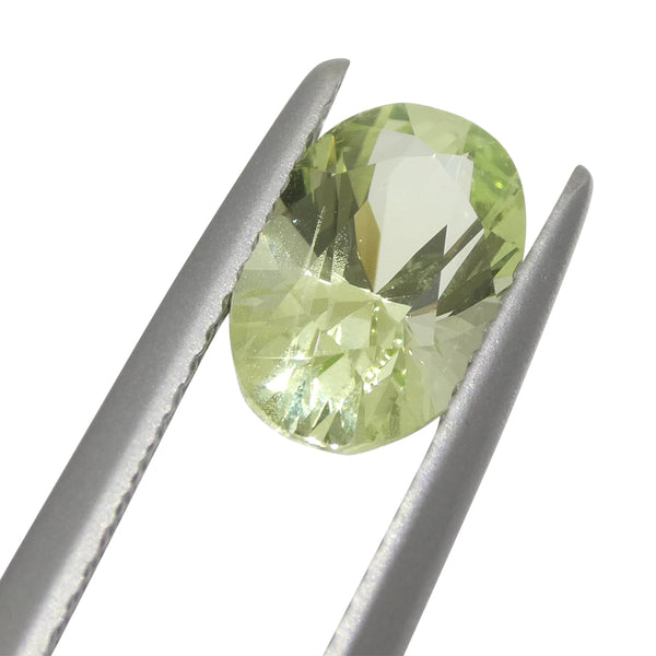 1.83ct Oval Green Mint Garnet from Tanzania