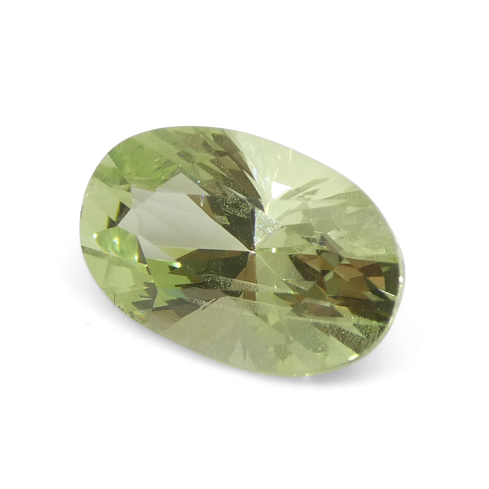 1.83ct Oval Green Mint Garnet from Tanzania - Skyjems Wholesale Gemstones