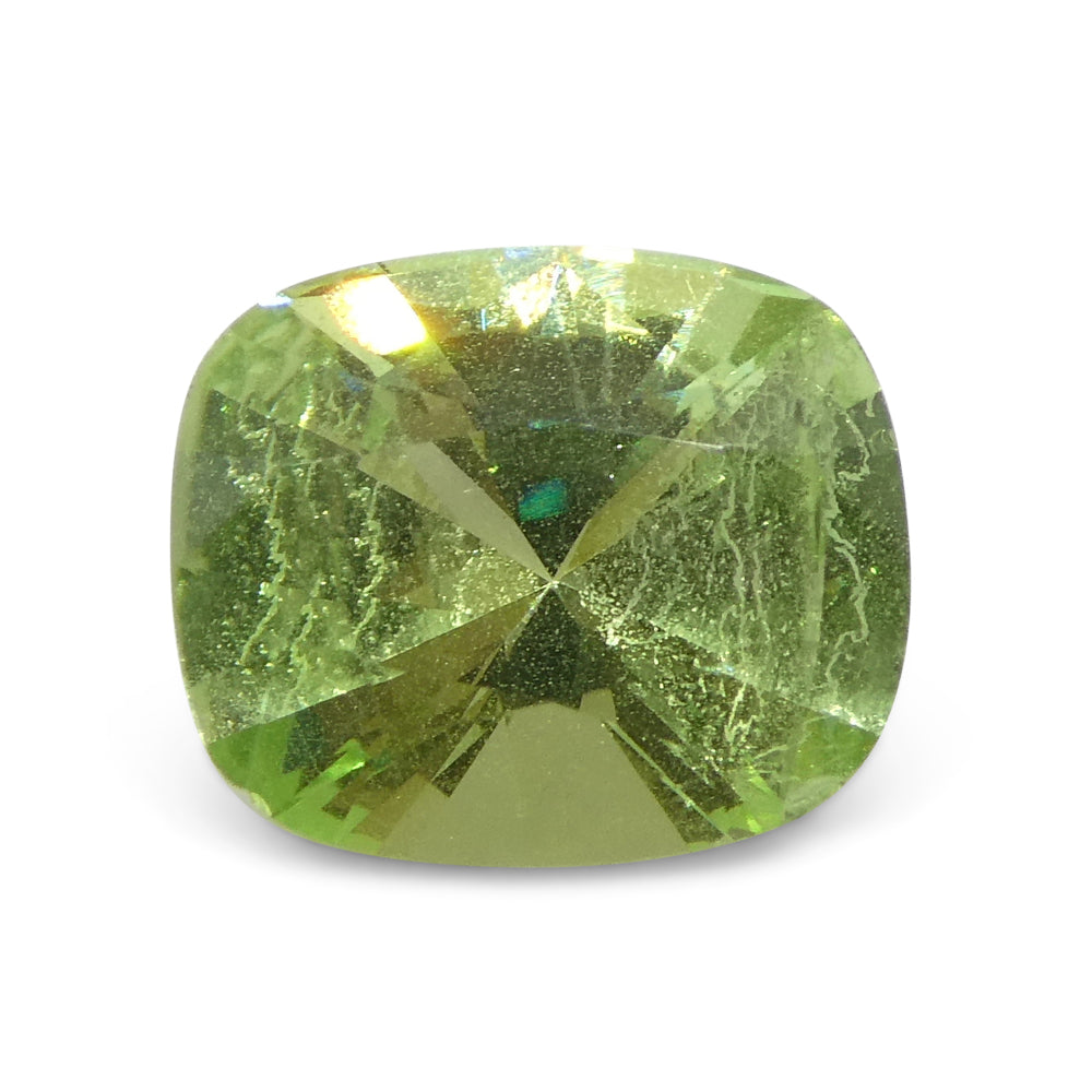 1.94ct Cushion Green Mint Garnet from Tanzania - Skyjems Wholesale Gemstones