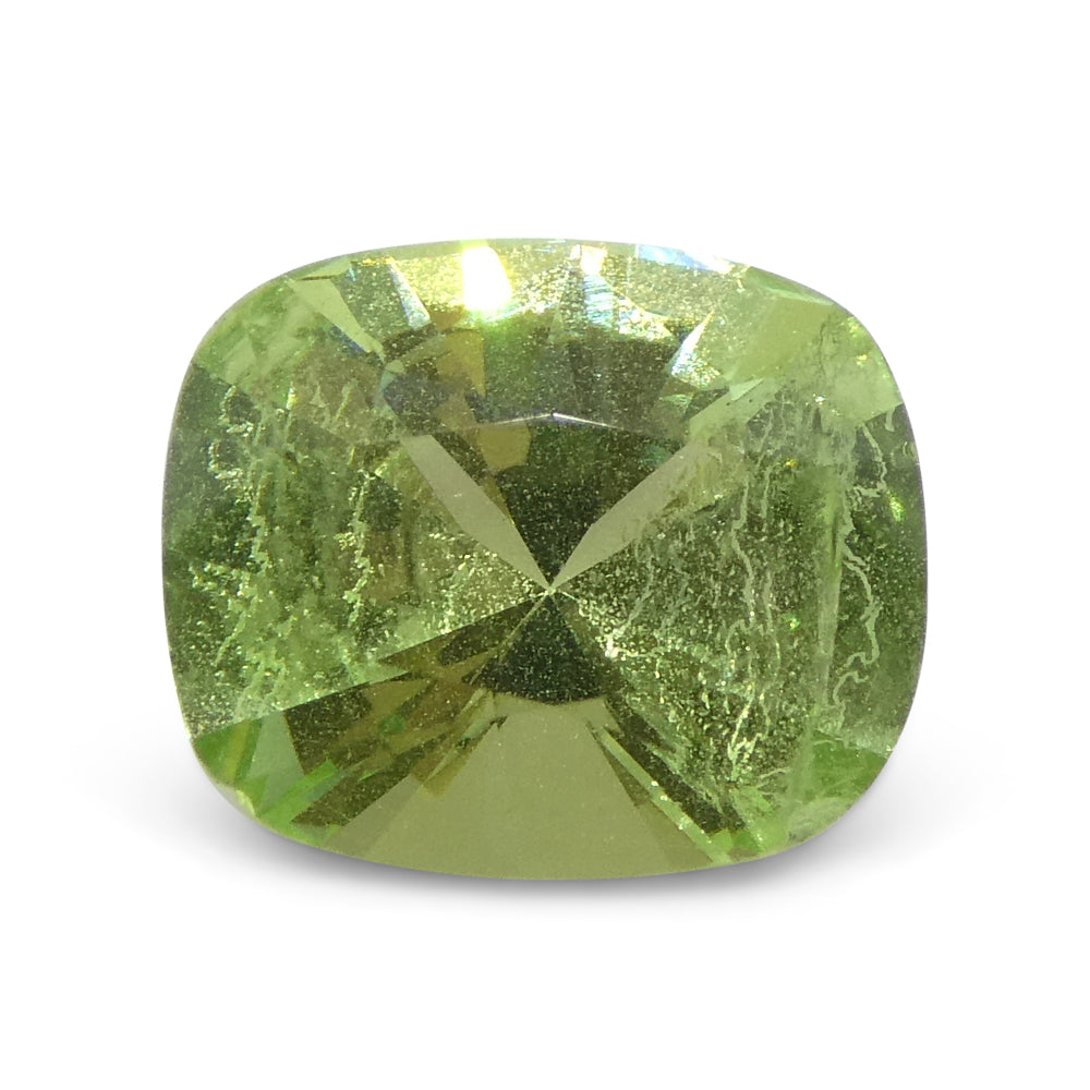 1.94ct Cushion Green Mint Garnet from Tanzania - Skyjems Wholesale Gemstones