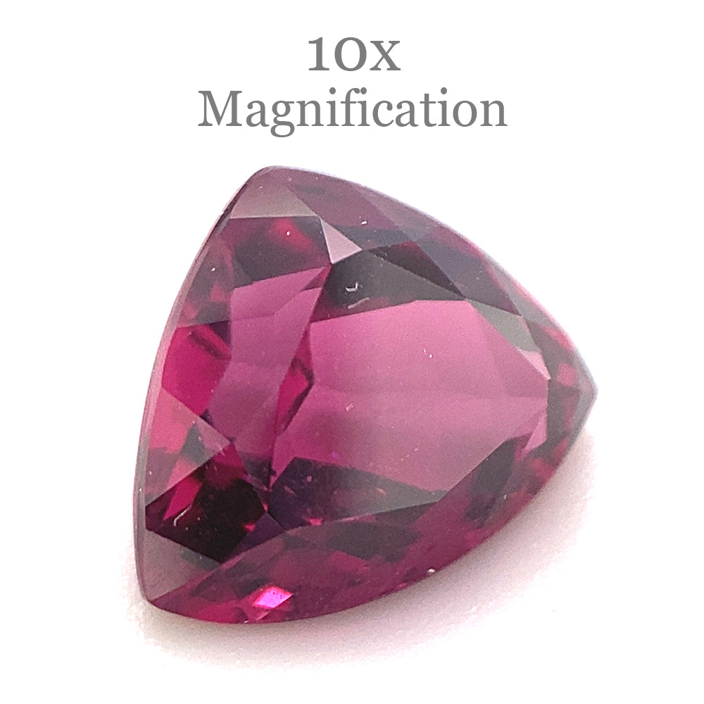 3.83ct Trillion Purple Rhodolite Garnet from Mozambique - Skyjems Wholesale Gemstones