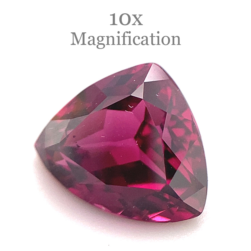 3.83ct Trillion Purple Rhodolite Garnet from Mozambique - Skyjems Wholesale Gemstones