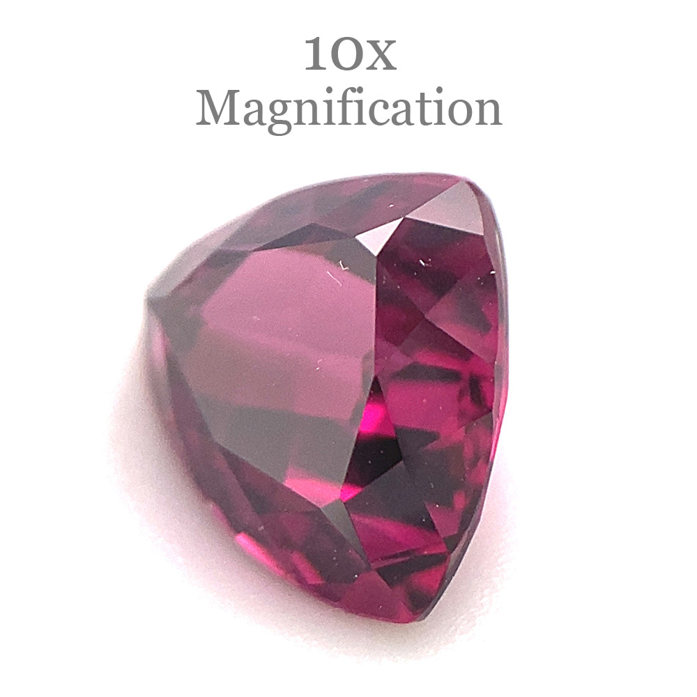 3.83ct Trillion Purple Rhodolite Garnet from Mozambique - Skyjems Wholesale Gemstones