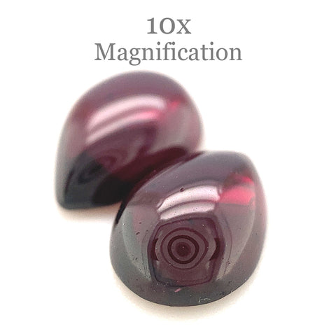 5.27ct Pear Cabochon Red Rhodolite Garnet from Mozambique