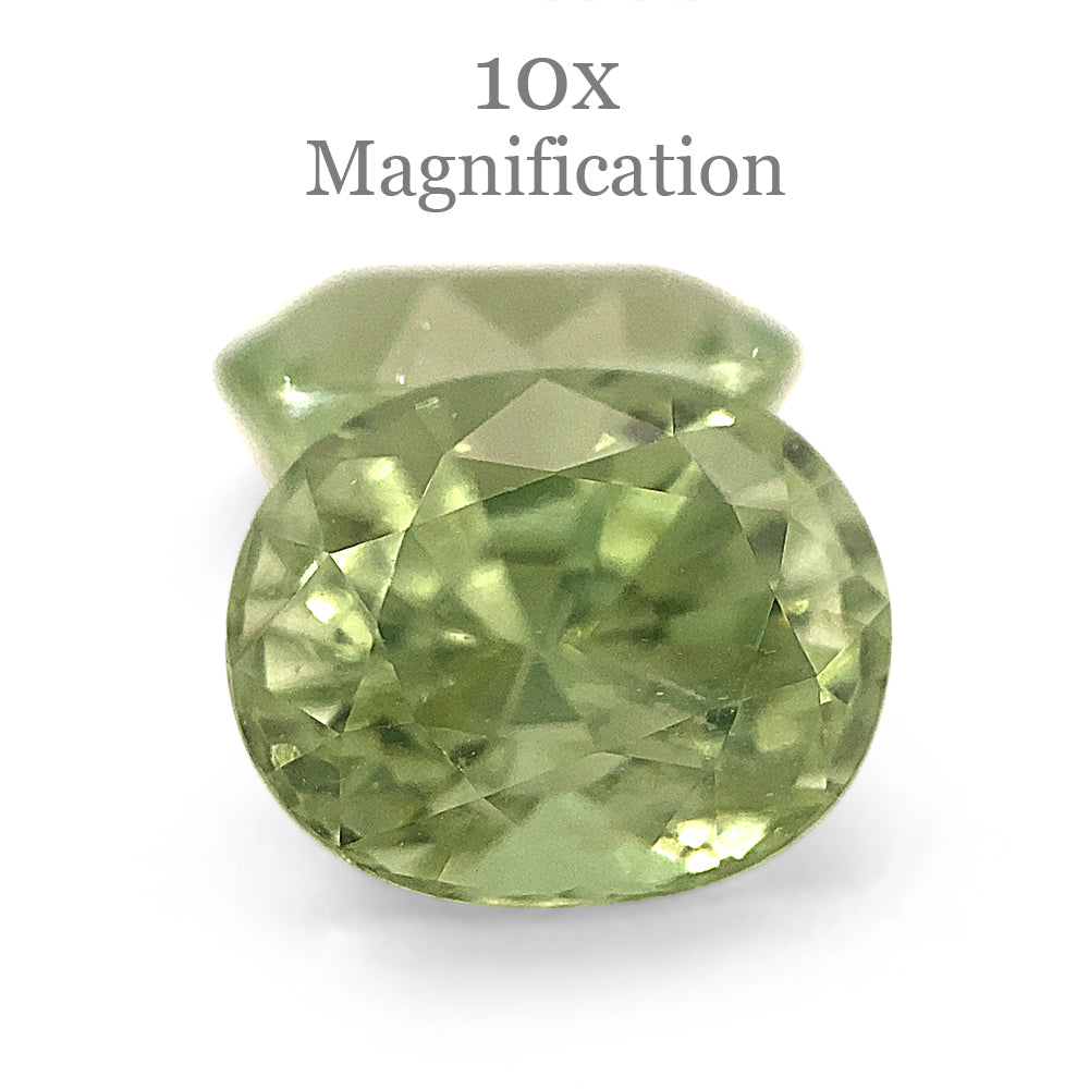 SkyJems 3.63ct Mint Green Tsavorite Garnet Pair, Oval Cut, Merelani Tanzania Origin, Pastel Gemstone
