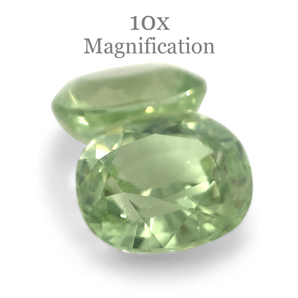 3.86ct Oval Pastel Green Garnet Pair - Skyjems Wholesale Gemstones