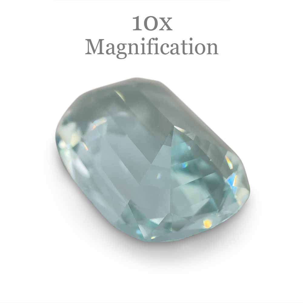 Aquamarine 15.84 cts 20.19 x 14.91 x 8.06 mm Cushion Greenish Blue  $3490