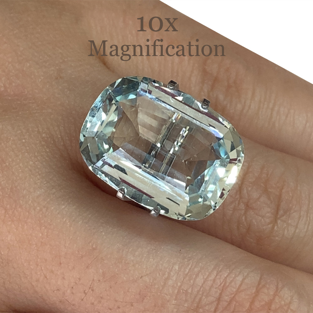 15.84ct Cushion Aquamarine GIA Certified - Skyjems Wholesale Gemstones