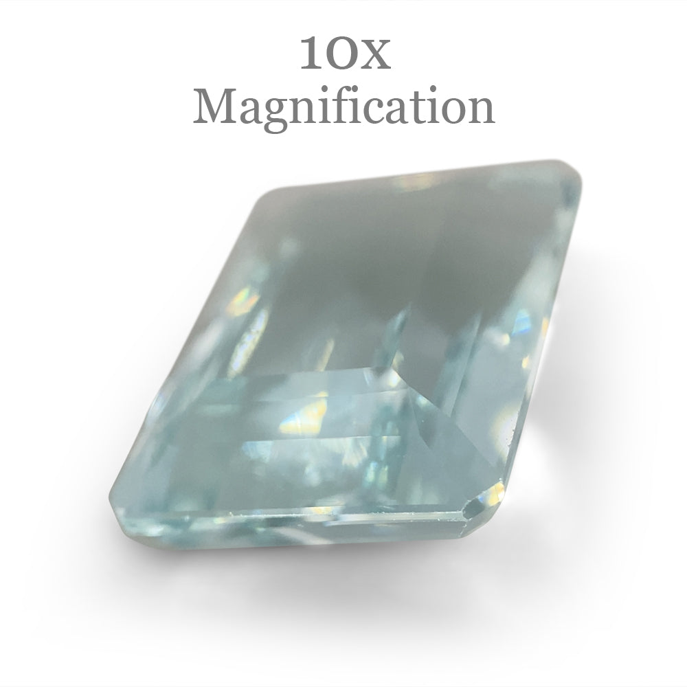 11.54ct Octagonal/Emerald Cut  Aquamarine GIA Certified - Skyjems Wholesale Gemstones