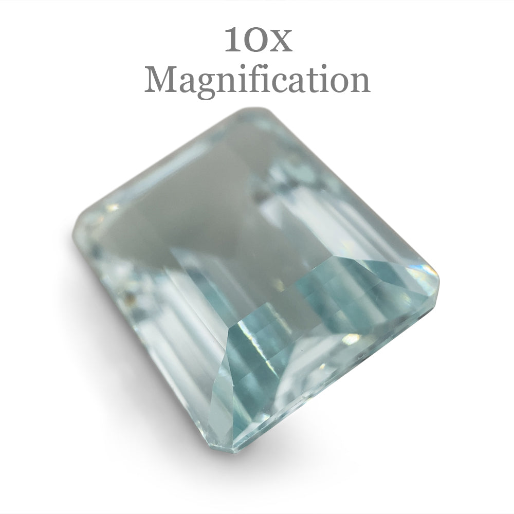 11.54ct Octagonal/Emerald Cut  Aquamarine GIA Certified - Skyjems Wholesale Gemstones