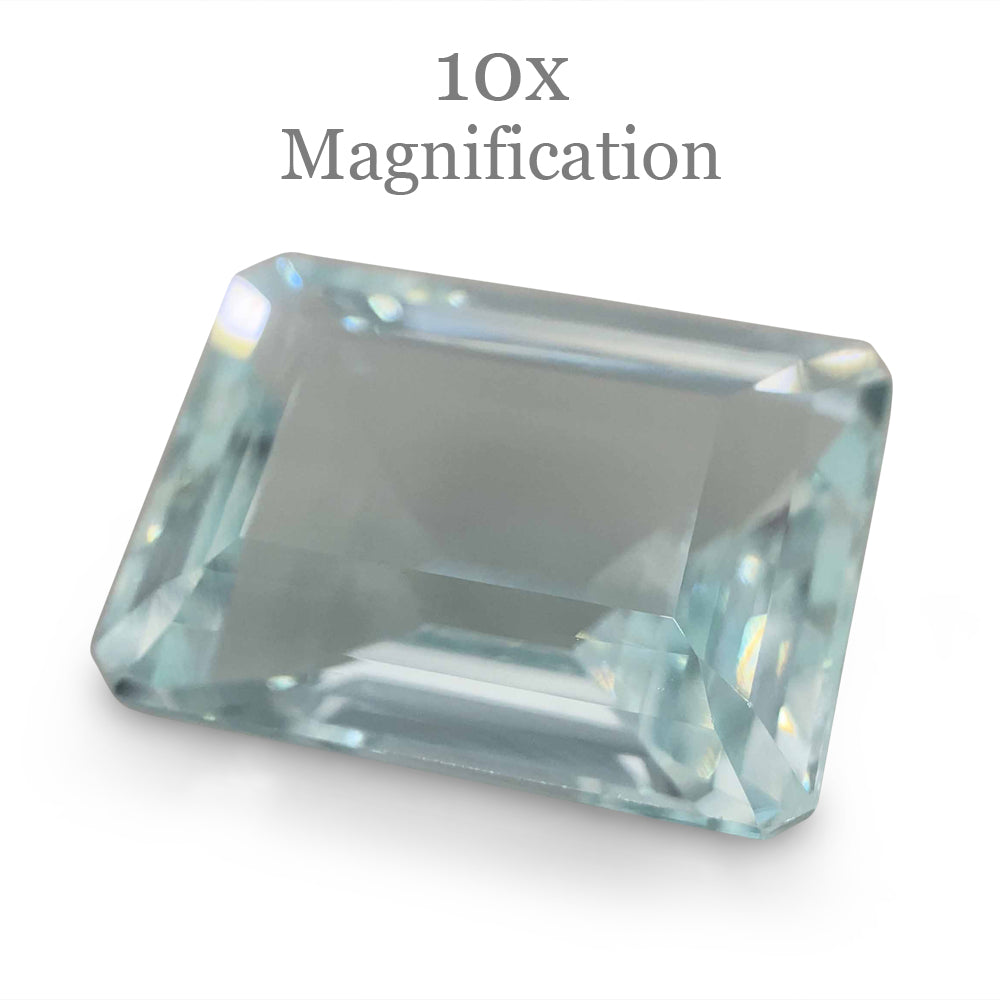 11.54ct Octagonal/Emerald Cut  Aquamarine GIA Certified - Skyjems Wholesale Gemstones