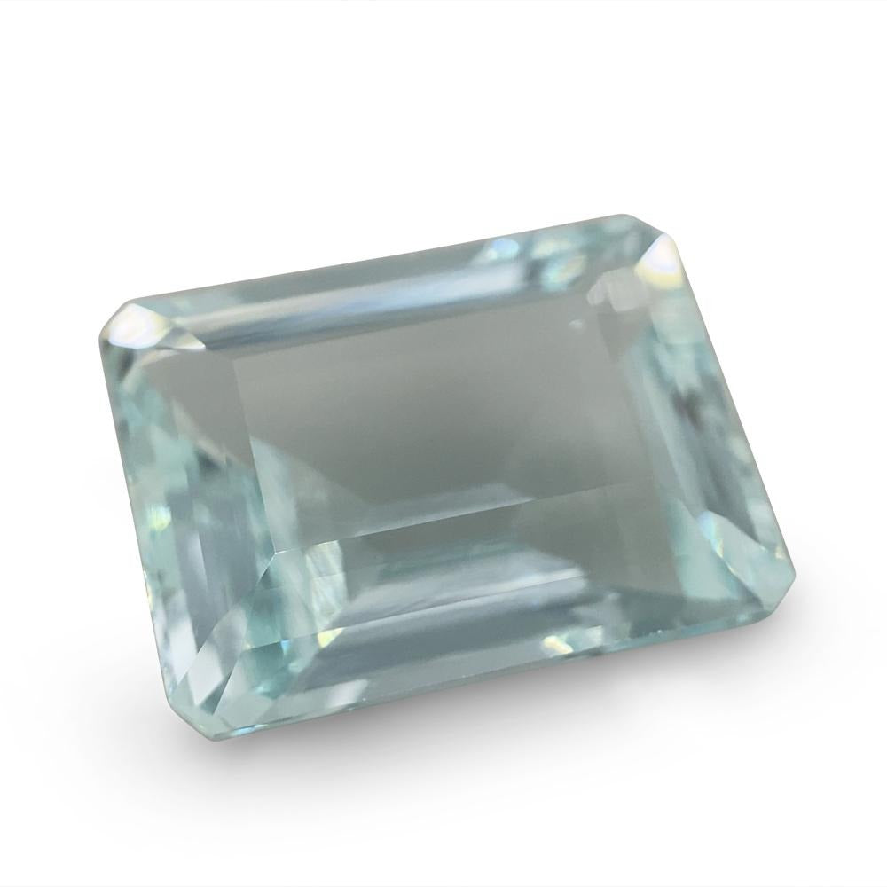 11.54ct Octagonal/Emerald Cut  Aquamarine GIA Certified - Skyjems Wholesale Gemstones