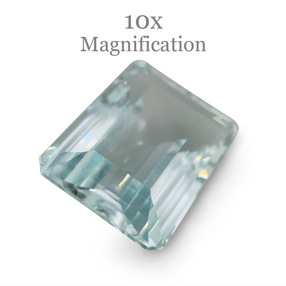 11.54ct Octagonal/Emerald Cut  Aquamarine GIA Certified - Skyjems Wholesale Gemstones