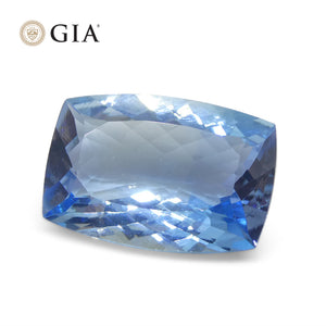 10ct Cushion Blue Aquamarine GIA Certified, Santa Maria - Skyjems Wholesale Gemstones