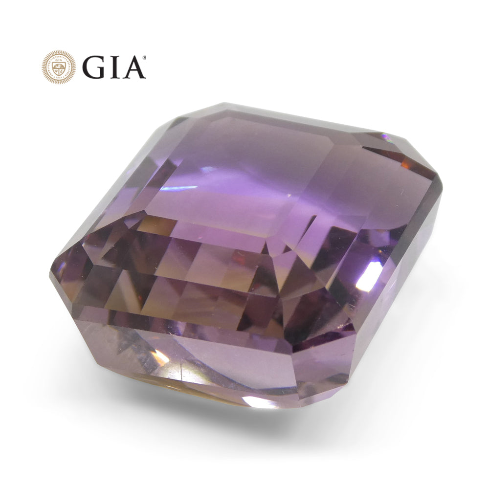 36.53ct Octagonal/Emerald Cut Purple & Yellow Ametrine GIA Certified - Skyjems Wholesale Gemstones