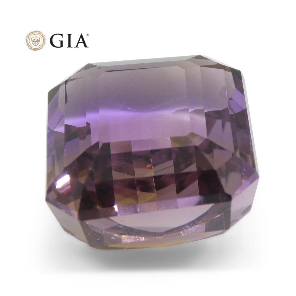 36.53ct Octagonal/Emerald Cut Purple & Yellow Ametrine GIA Certified - Skyjems Wholesale Gemstones