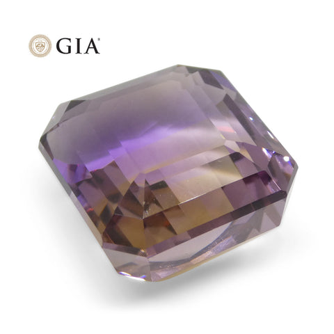 36.53ct Octagonal/Emerald Cut Purple & Yellow Ametrine GIA Certified
